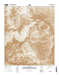 Lewis Peak New Mexico Current topographic map, 1:24000 scale, 7.5 X 7.5 Minute, Year 2017
