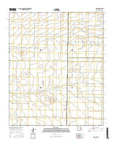 Lingo New Mexico Current topographic map, 1:24000 scale, 7.5 X 7.5 Minute, Year 2017