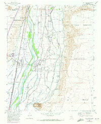 Los Lunas New Mexico Historical topographic map, 1:24000 scale, 7.5 X 7.5 Minute, Year 1952