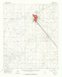 Lovington New Mexico Historical topographic map, 1:62500 scale, 15 X 15 Minute, Year 1962