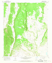 Lucero New Mexico Historical topographic map, 1:24000 scale, 7.5 X 7.5 Minute, Year 1966