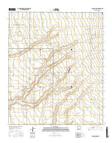 Malone Draw New Mexico Current topographic map, 1:24000 scale, 7.5 X 7.5 Minute, Year 2017