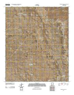 Mesquite Lake New Mexico Historical topographic map, 1:24000 scale, 7.5 X 7.5 Minute, Year 2010