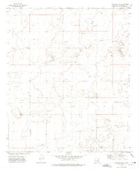 Milnesand NW New Mexico Historical topographic map, 1:24000 scale, 7.5 X 7.5 Minute, Year 1972
