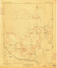 Mt. Taylor New Mexico Historical topographic map, 1:250000 scale, 1 X 1 Degree, Year 1899