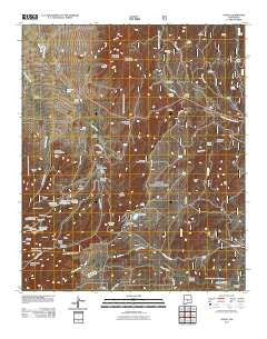 Nogal New Mexico Historical topographic map, 1:24000 scale, 7.5 X 7.5 Minute, Year 2011