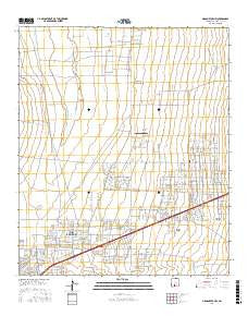 Organ Peak NW New Mexico Current topographic map, 1:24000 scale, 7.5 X 7.5 Minute, Year 2017