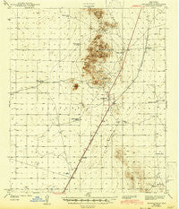 Orogrande New Mexico Historical topographic map, 1:62500 scale, 15 X 15 Minute, Year 1943