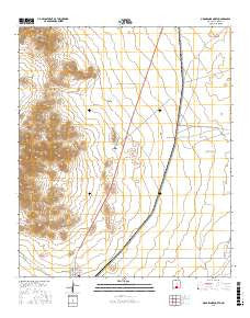 Orogrande North New Mexico Current topographic map, 1:24000 scale, 7.5 X 7.5 Minute, Year 2017