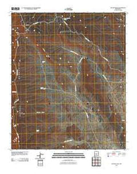 Oscura Peak New Mexico Historical topographic map, 1:24000 scale, 7.5 X 7.5 Minute, Year 2010