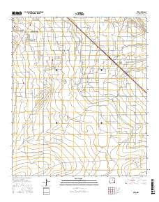 Otis New Mexico Current topographic map, 1:24000 scale, 7.5 X 7.5 Minute, Year 2017