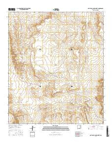 Owl Tank Canyon West New Mexico Current topographic map, 1:24000 scale, 7.5 X 7.5 Minute, Year 2017