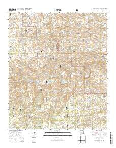 Packsaddle Canyon New Mexico Historical topographic map, 1:24000 scale, 7.5 X 7.5 Minute, Year 2013