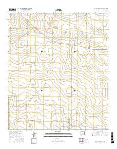 Paduca Breaks NW New Mexico Current topographic map, 1:24000 scale, 7.5 X 7.5 Minute, Year 2017