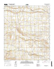 Parish Ranch New Mexico Current topographic map, 1:24000 scale, 7.5 X 7.5 Minute, Year 2017