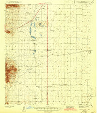 Parker Lake New Mexico Historical topographic map, 1:62500 scale, 15 X 15 Minute, Year 1943