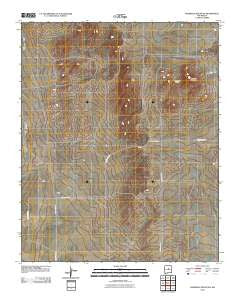 Pedernal Mountain New Mexico Historical topographic map, 1:24000 scale, 7.5 X 7.5 Minute, Year 2010