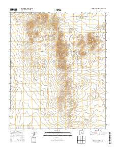 Pedernal Mountain New Mexico Historical topographic map, 1:24000 scale, 7.5 X 7.5 Minute, Year 2013