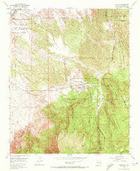 Placitas New Mexico Historical topographic map, 1:24000 scale, 7.5 X 7.5 Minute, Year 1954