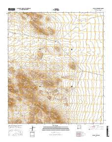 Playas Peak New Mexico Current topographic map, 1:24000 scale, 7.5 X 7.5 Minute, Year 2017