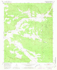 Post Office Flat New Mexico Historical topographic map, 1:24000 scale, 7.5 X 7.5 Minute, Year 1952