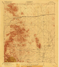 Pratt New Mexico Historical topographic map, 1:62500 scale, 15 X 15 Minute, Year 1919