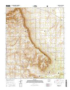 Progresso New Mexico Current topographic map, 1:24000 scale, 7.5 X 7.5 Minute, Year 2017