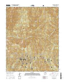 Pueblo Peak New Mexico Current topographic map, 1:24000 scale, 7.5 X 7.5 Minute, Year 2017