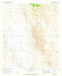 Puertecito Gap New Mexico Historical topographic map, 1:24000 scale, 7.5 X 7.5 Minute, Year 1965