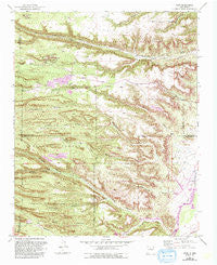 Puye New Mexico Historical topographic map, 1:24000 scale, 7.5 X 7.5 Minute, Year 1952