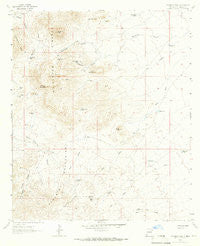 Pyramid Peak New Mexico Historical topographic map, 1:24000 scale, 7.5 X 7.5 Minute, Year 1964