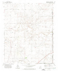 Rardin Hill New Mexico Historical topographic map, 1:24000 scale, 7.5 X 7.5 Minute, Year 1972