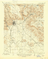 Raton New Mexico Historical topographic map, 1:62500 scale, 15 X 15 Minute, Year 1914