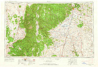 Raton New Mexico Historical topographic map, 1:250000 scale, 1 X 2 Degree, Year 1954