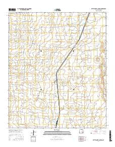 Rattlesnake Canyon New Mexico Current topographic map, 1:24000 scale, 7.5 X 7.5 Minute, Year 2017