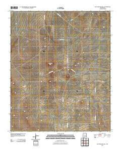 Rattlesnake Hill New Mexico Historical topographic map, 1:24000 scale, 7.5 X 7.5 Minute, Year 2010