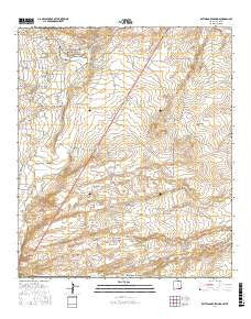 Rattlesnake Springs New Mexico Current topographic map, 1:24000 scale, 7.5 X 7.5 Minute, Year 2017