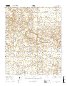 Red Bluff Draw East New Mexico Current topographic map, 1:24000 scale, 7.5 X 7.5 Minute, Year 2017