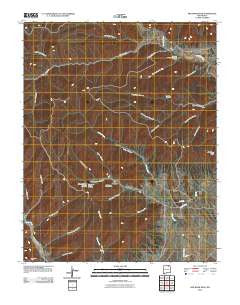 Red River Peak New Mexico Historical topographic map, 1:24000 scale, 7.5 X 7.5 Minute, Year 2010