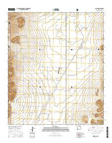 Rodeo New Mexico Current topographic map, 1:24000 scale, 7.5 X 7.5 Minute, Year 2017