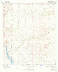 Ross Ranch New Mexico Historical topographic map, 1:24000 scale, 7.5 X 7.5 Minute, Year 1968