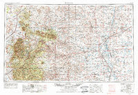 Roswell New Mexico Historical topographic map, 1:250000 scale, 1 X 2 Degree, Year 1955