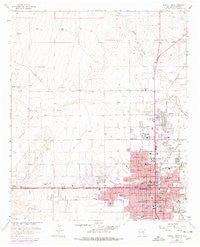 Roswell North New Mexico Historical topographic map, 1:24000 scale, 7.5 X 7.5 Minute, Year 1962