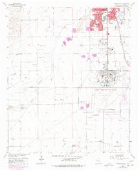 Roswell South New Mexico Historical topographic map, 1:24000 scale, 7.5 X 7.5 Minute, Year 1962