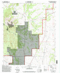 Rough Mountain New Mexico Historical topographic map, 1:24000 scale, 7.5 X 7.5 Minute, Year 1995