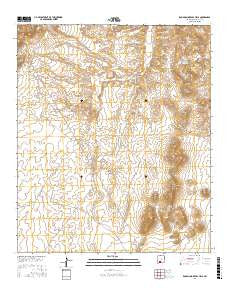 Rough and Ready Hills New Mexico Current topographic map, 1:24000 scale, 7.5 X 7.5 Minute, Year 2017