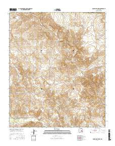 Round Mountain New Mexico Current topographic map, 1:24000 scale, 7.5 X 7.5 Minute, Year 2017
