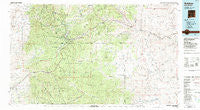 Ruidoso New Mexico Historical topographic map, 1:100000 scale, 30 X 60 Minute, Year 1984