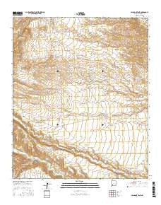Saladone Tank New Mexico Current topographic map, 1:24000 scale, 7.5 X 7.5 Minute, Year 2017