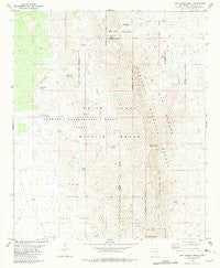 San Andres Peak New Mexico Historical topographic map, 1:24000 scale, 7.5 X 7.5 Minute, Year 1981